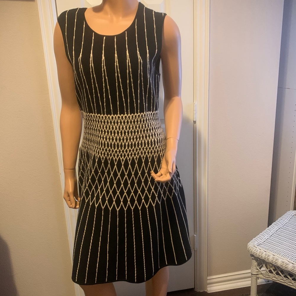 BCBG Maxazria Black Knit Dress - Sz L